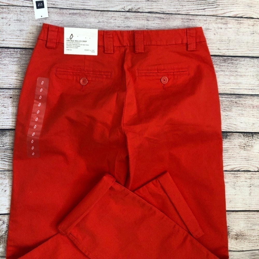 NWT Gap Vintage Rolled Crop Pants Size 0 - Picture 6 of 6